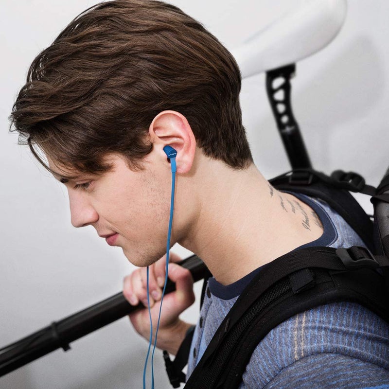SOL REPUBLIC Jax Wired 3-Button In-Ear Headphones, Apple Compatible, Tangle Free Cable, In-Ear Noise Isolation, 4 Ear Tip Sizes, Great For Calls, 1111-36 Blue - Image 5